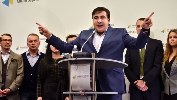 Пресс-конференция Михаила Саакашвили в Киеве. Ноябрь 2016