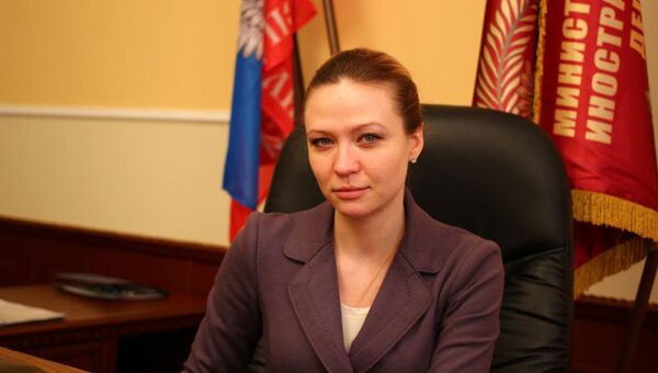 И.о. министра иностранных дел Донецкой Народной Республики Наталья Никонорова. Архивное фото