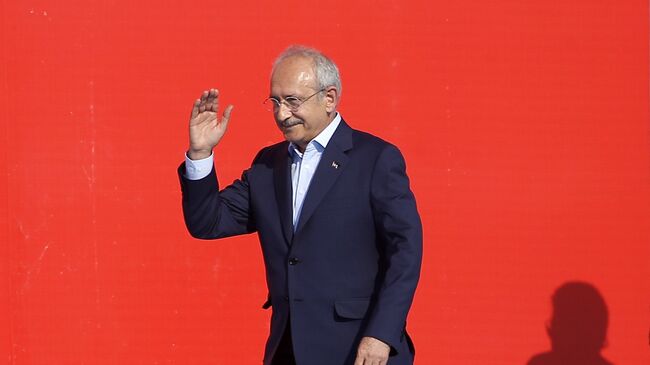 Лидер оппозиционной Народно-республиканской партии Турции Кемаль Кылычдароглу в Стамбуле