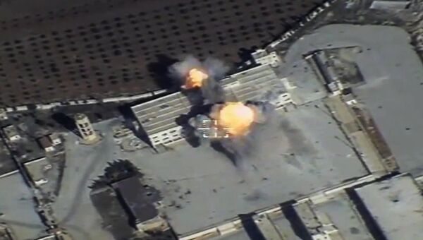 Уничтожение крылатой ракетой объекта незаконных вооруженных формирований на территории Сирии. 17 ноября 2016