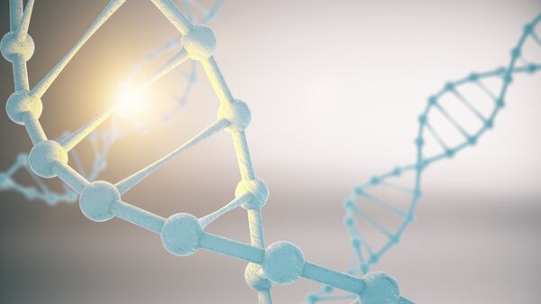 Замороженная молекула ДНК. Архивное фото