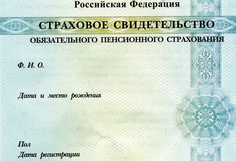 СНИЛС нового образца СНИЛС нового образца