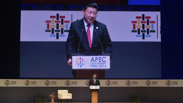 Председатель КНР Си Цзиньпин на саммите Атэс в Лиме