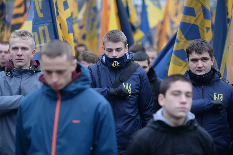 Марш активистов Азова в Киеве. 21 ноября 2016 Марш активистов Азова в Киеве. 21 ноября 2016