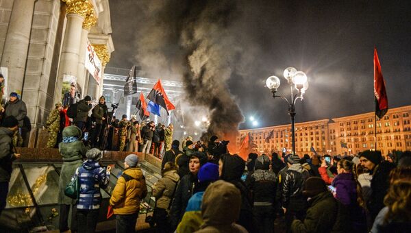 Годовщина начала событий на киевском Майдане. Архивное фото