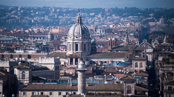Вид на Рим, Италия. Архивное фото
