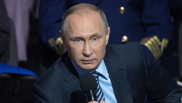 Владимир Путин на итоговом заседании форума ОНФ Форум действий в Москве. 22 ноября 2016