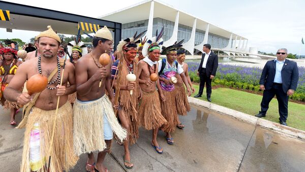 В Бразилии представители коренных народов захватили часть дворца Планалту