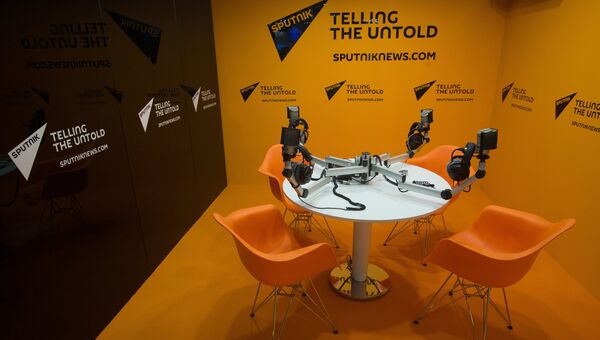 Студия международного информационного агентства и радио Sputnik в ЭкспоФоруме