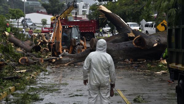 Последствия тропического шторма Отто в Панаме. 22 ноября 2016