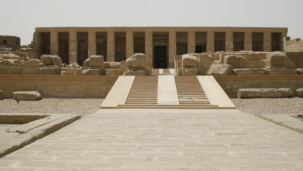 Поминальный храм Сети I в древнем городе Абидос, Египет. Архивное фото
