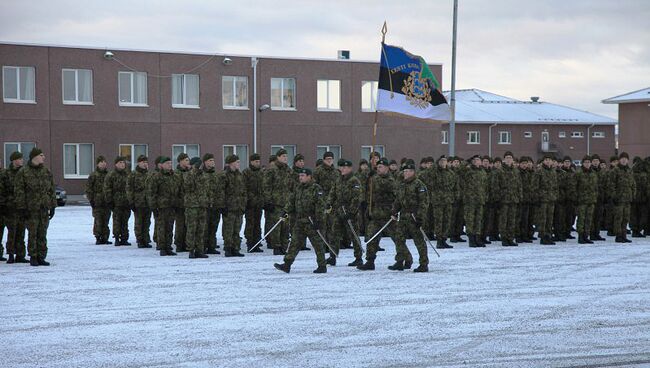 Смена командующего батальона саперов Сил обороны Эстонии. Архивное фото