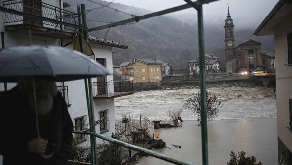 Наводнение в итальянской области Пьемонт. Архивное фото