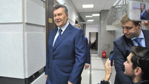 Бывший президент Украины Виктор Янукович в Ростовском областном суде. 25 ноября 2016