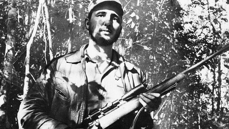 Лидер кубинской революции Фидель Кастро. 26 февраля 1957