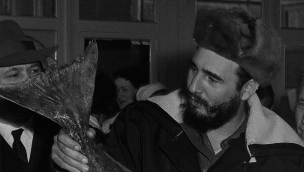 Визит Фиделя Кастро в СССР. Архивное фото
