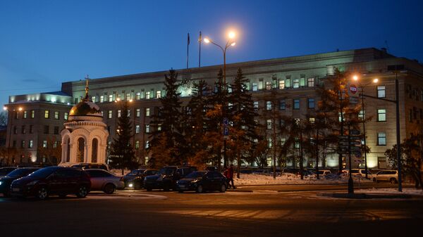 Здание администрации Иркутской области на площади имени графа Сперанского в городе Иркутск