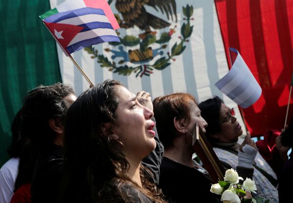 Жители Мексики прощаются с Фиделем Кастро
