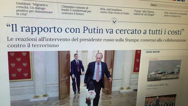 Скриншот газеты La Stampa