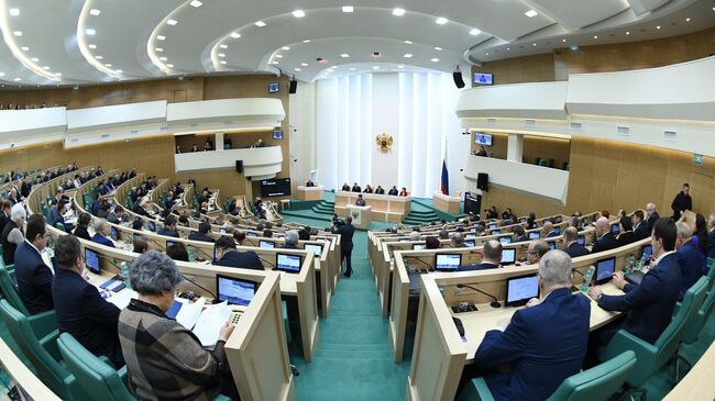 Заседание Совета Федерации РФ