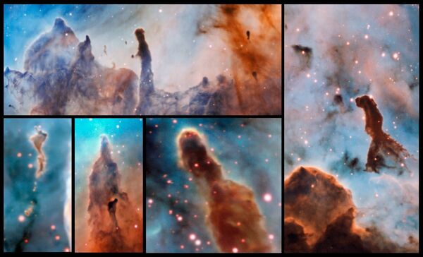 Столпы уничтожения или Столпы Апокалипсиса, найденные астрономами в созвездии Киля