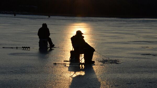 Рыбаки на льду. Архивное фото