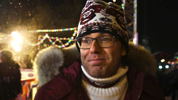 Телеведущий Андрей Малахов на открытии ГУМ-Катка на Красной площади