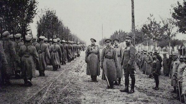 Российские войска во Франции в октябре 1916