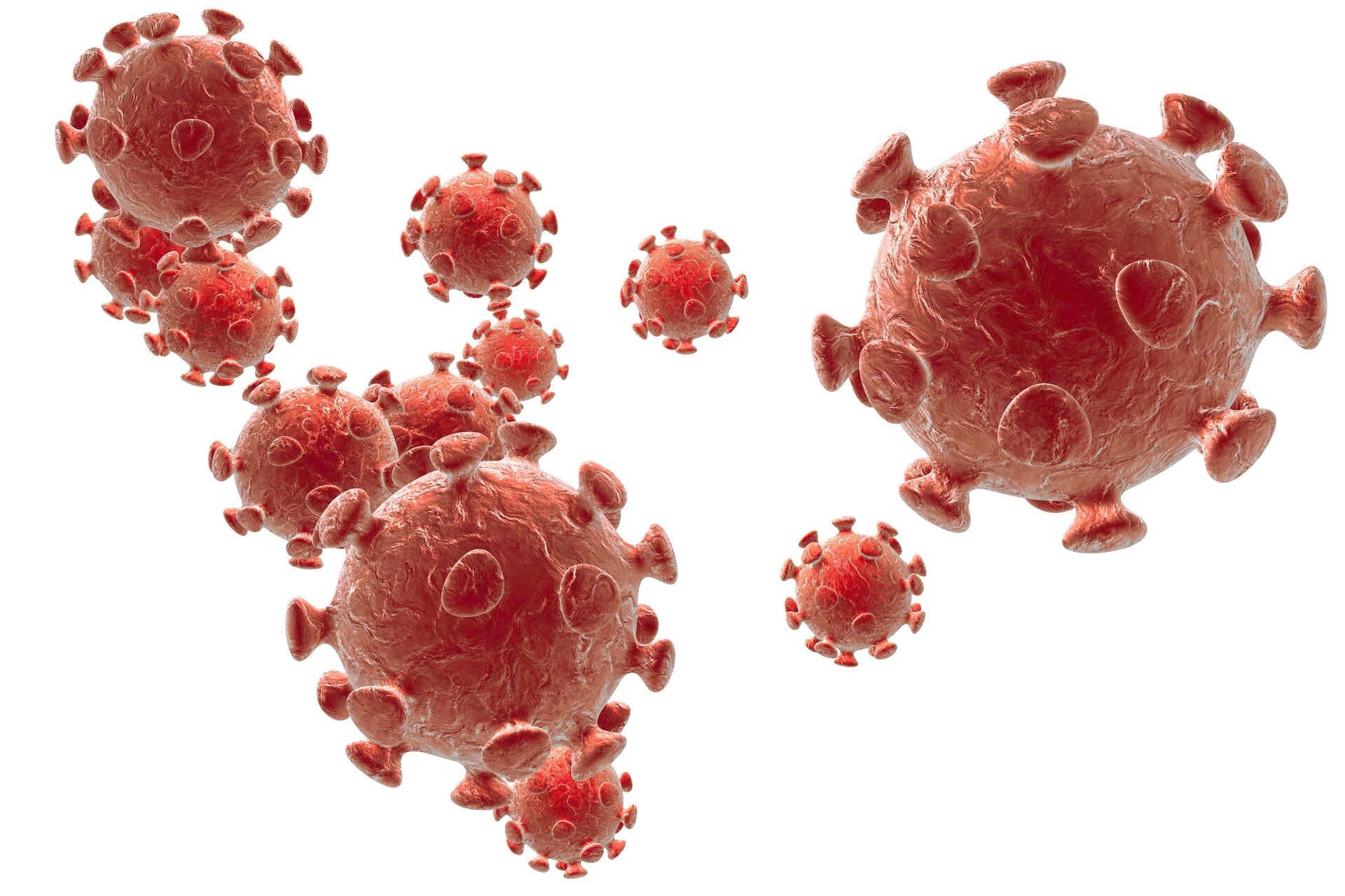 Human immunodeficiency virus. Штаммы ВИЧ. Вирус на белом фоне.