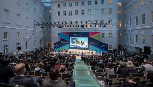 Церемония открытия Международного культурного форума в Санкт-Петербурге. 1 декабря 2016