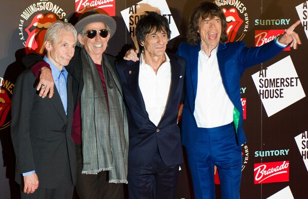 Rolling Stones накануне вечеринки в честь запуска книги Rolling Stones 50