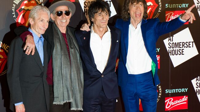 Rolling Stones накануне вечеринки в честь запуска книги Rolling Stones 50