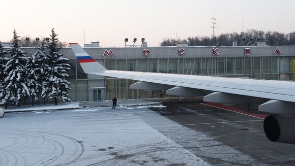 Российский самолет в аэропорту Внуково-2