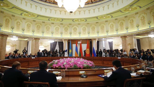 Заседание межправительственного совета Евразийского экономического союза. Архивное фото