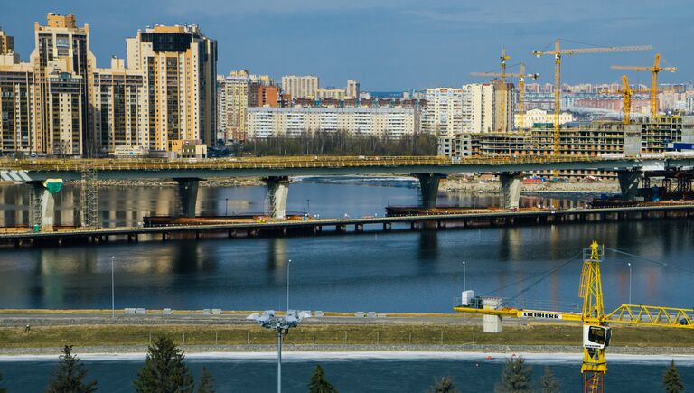 Строительство Северо-Западного скоростного диаметра в Санкт-Петербурге