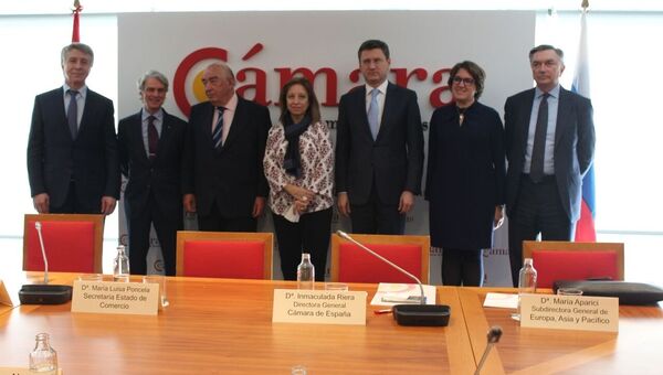 Мероприятие в Торговой палате Испании с участием министерства энергетики России Александра Новака