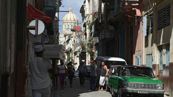 Одна из улиц Гаваны, Куба. Архивное фото