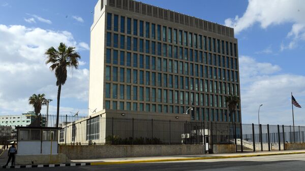Здание посольства США на Кубе в Гаване
