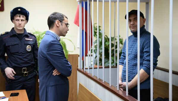 Задержанный сотрудниками ФСБ России в Крыму Андрей Захтей в Лефортовском суде Москвы