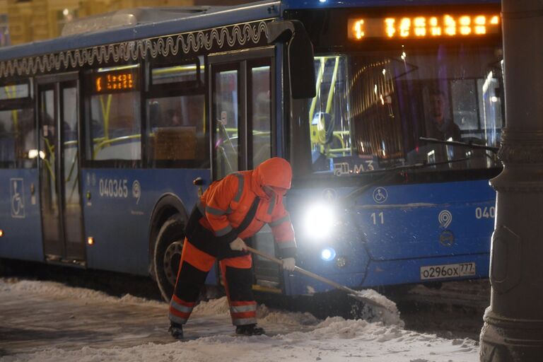 Снегопад в Москве