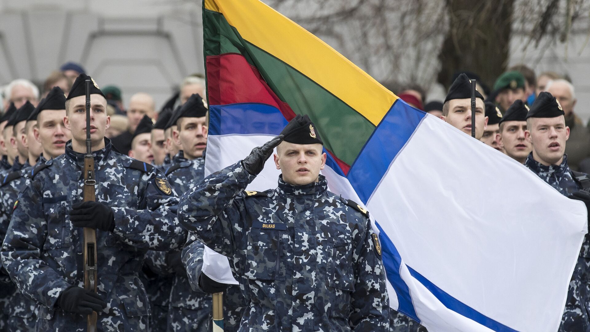 Литовские военнослужащие во время празднования Дня Вооруженных сил в Вильнюсе   - РИА Новости, 1920, 11.03.2024