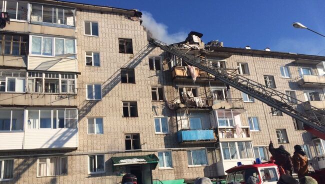 Взрыв бытового газа в городе Советская Гавань