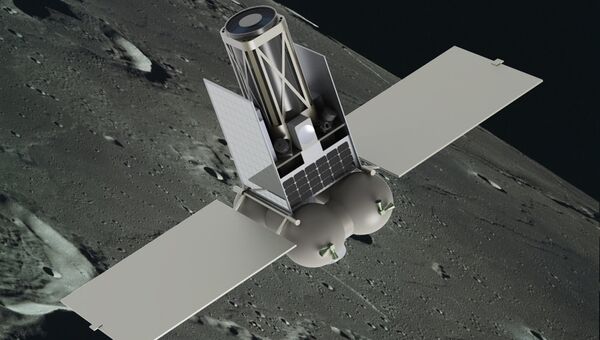 Макет российского лунного спутника. Архивное фото