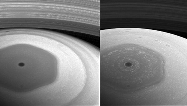 Фотография Сатурна, полученная «Кассини»  на новой орбите