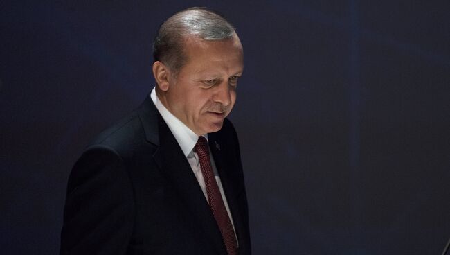 Президент Турции Реджеп Тайип Эрдоган в Стамбуле. Архивное фото