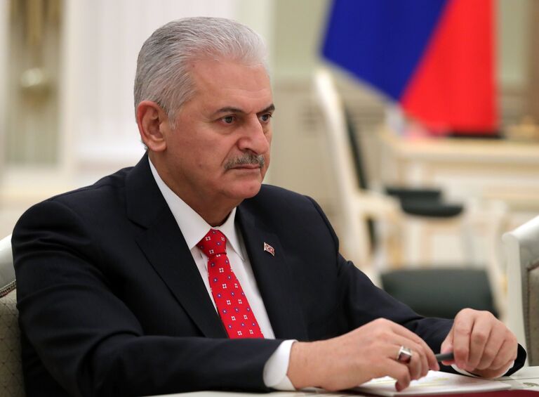 Премьер-министр Турецкой Республики Бинали Йылдырым во время визита в Москву. 6 декабря 2016 года Премьер-министр Турецкой Республики Бинали Йылдырым во время визита в Москву. 6 декабря 2016 года