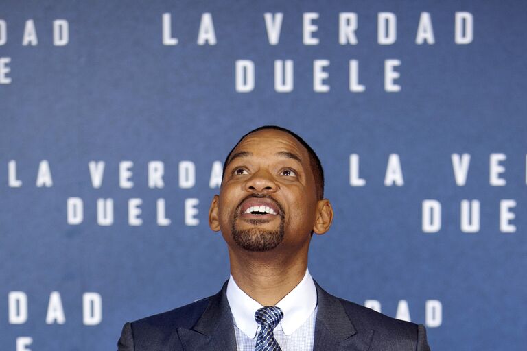 Американский актер Уилл Смит на премьере фильма Защитник в Мадриде. 27 января 2016 года Американский актер Уилл Смит на премьере фильма Защитник в Мадриде. 27 января 2016 года