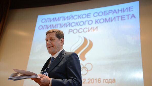 Президент ОКР Александр Жуков на ежегодном Олимпийском собрании