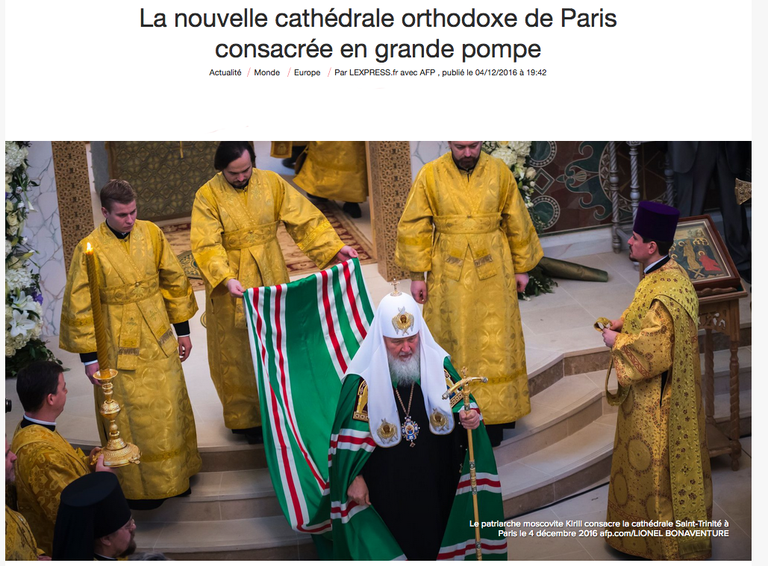 Фрагмент статьи на сайте французского издания L'express 