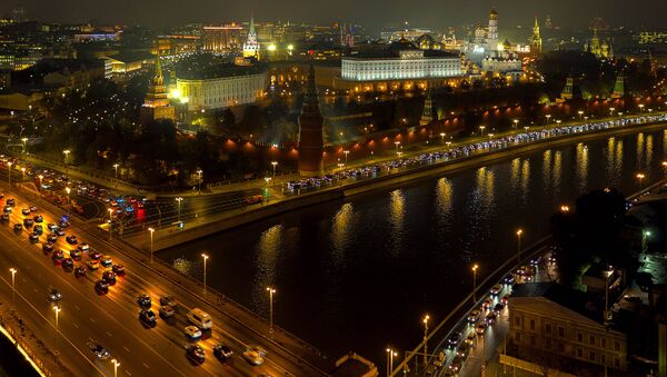 Московский Кремль и Кремлевская набережная. Архивное фото